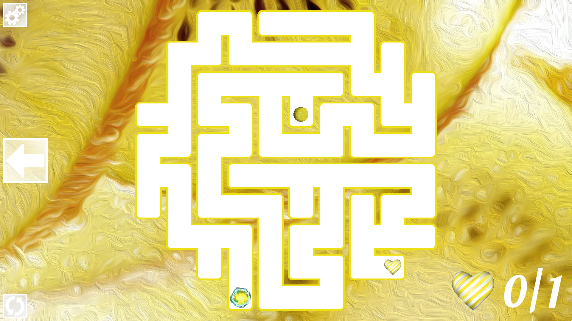 Maze Art: Yellow