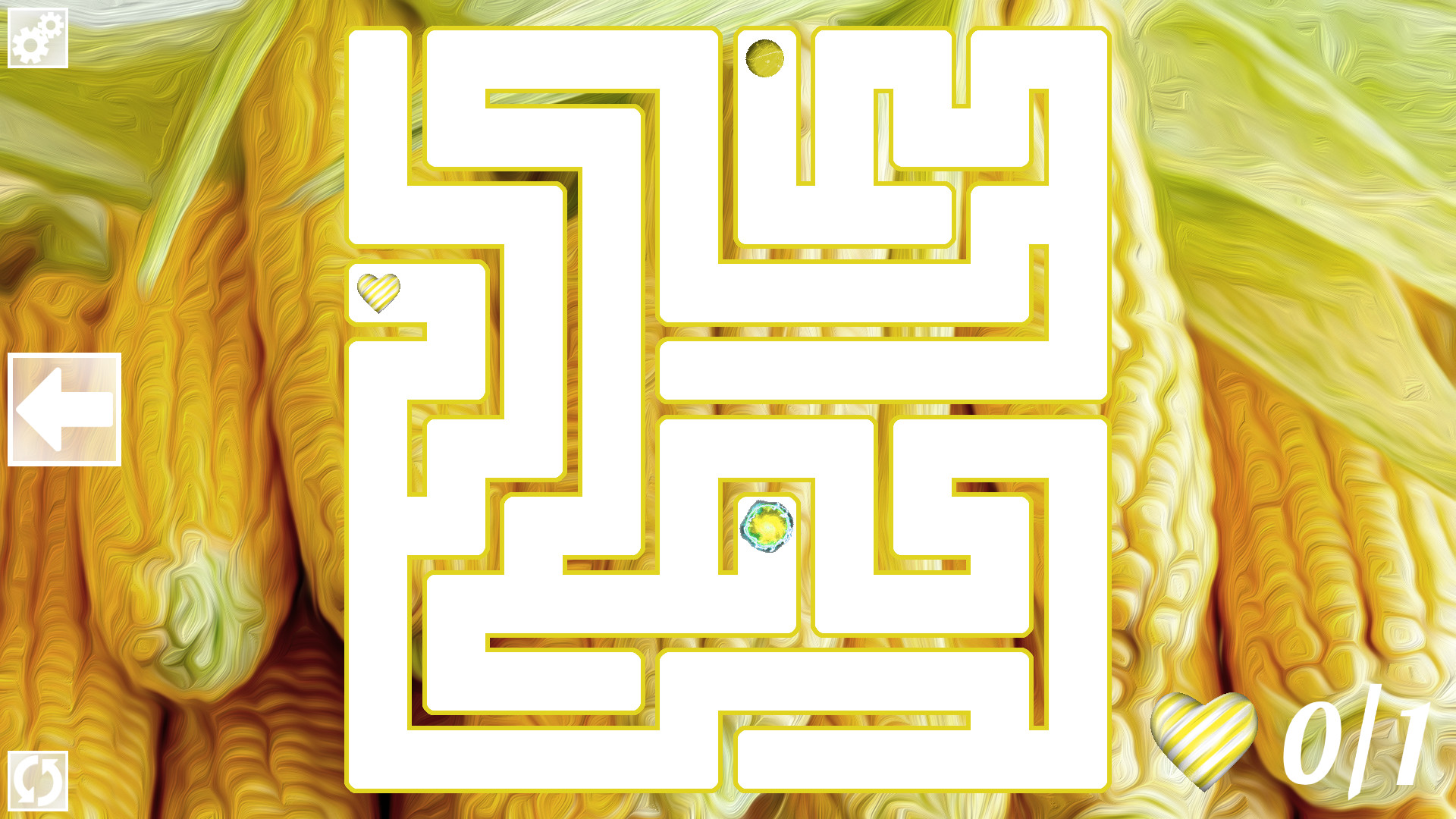 Maze Art: Yellow