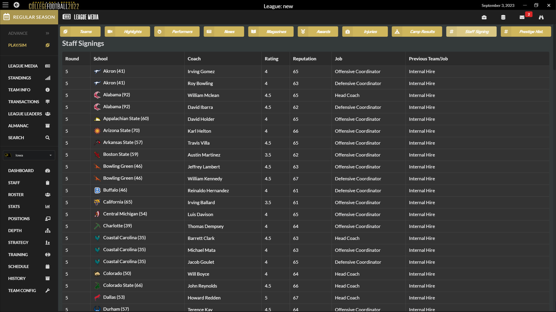 Draft Day Sports: College Football 2022