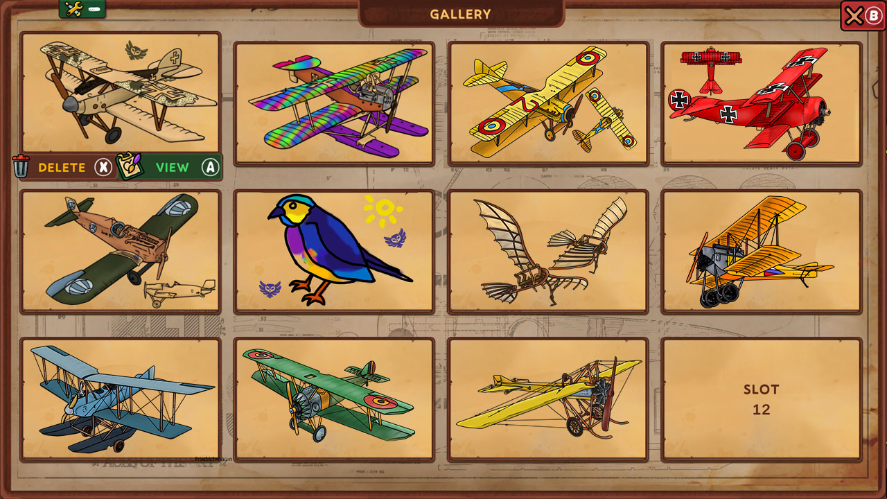 Red Wings: Coloring Planes