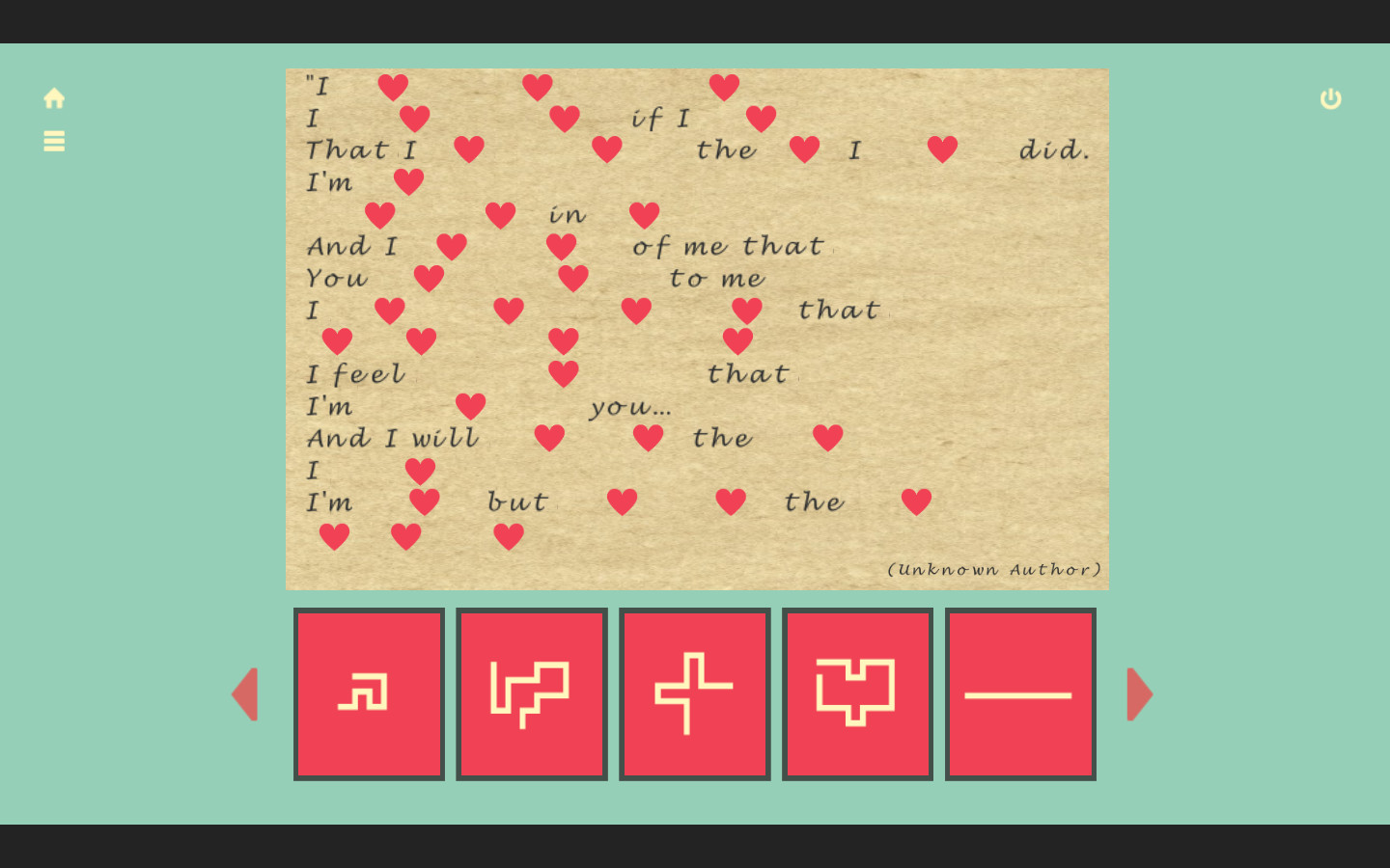 One Line: Letters and Codes