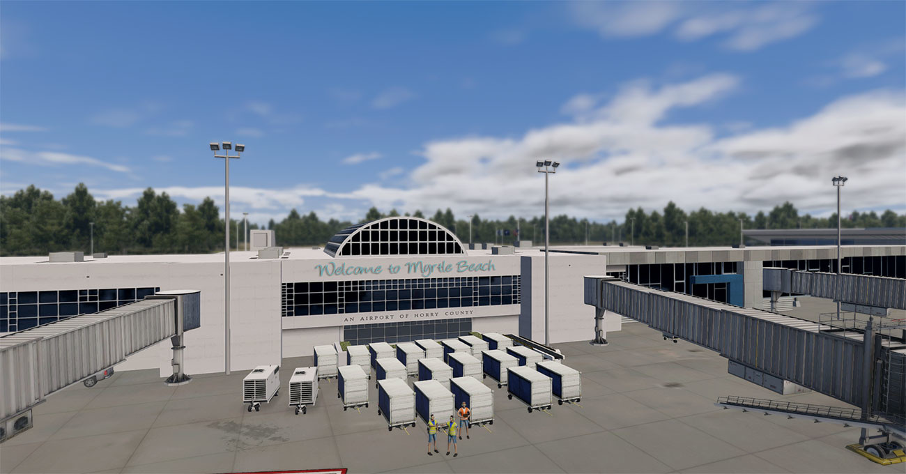 X-Plane 11: Verticalsim – KMYR: Myrtle Beach International Airport XP