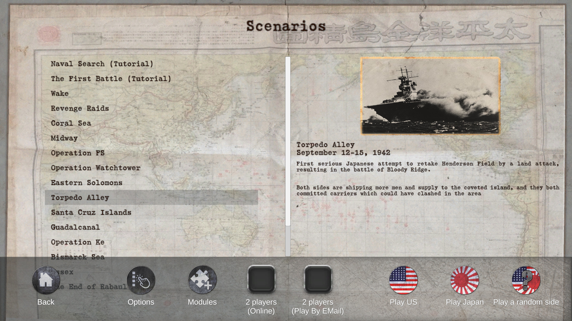 Carrier Battles 4 Guadalcanal: Submarines &amp; Torpedo Alley Scenario