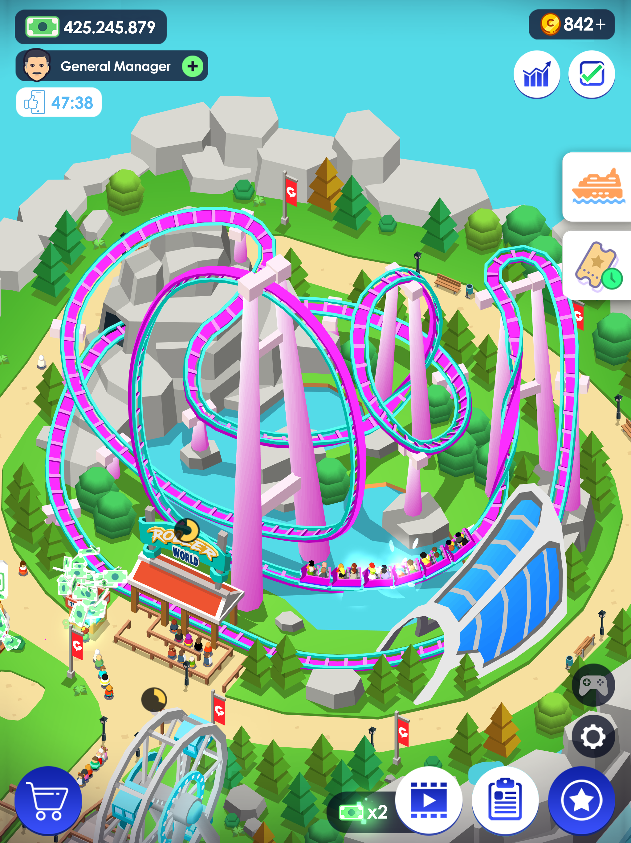Idle Theme Park Tycoon