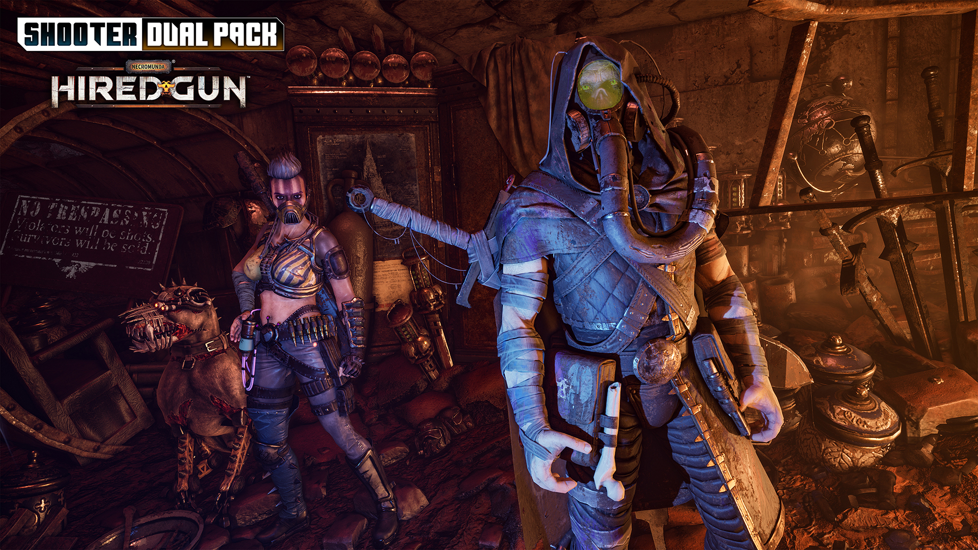 Shooter Dual Pack I Necromunda: Hired Gun + Space Hulk: Deathwing – Enhanced Edition