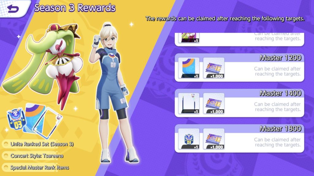 Pokémon Unite: Season 3