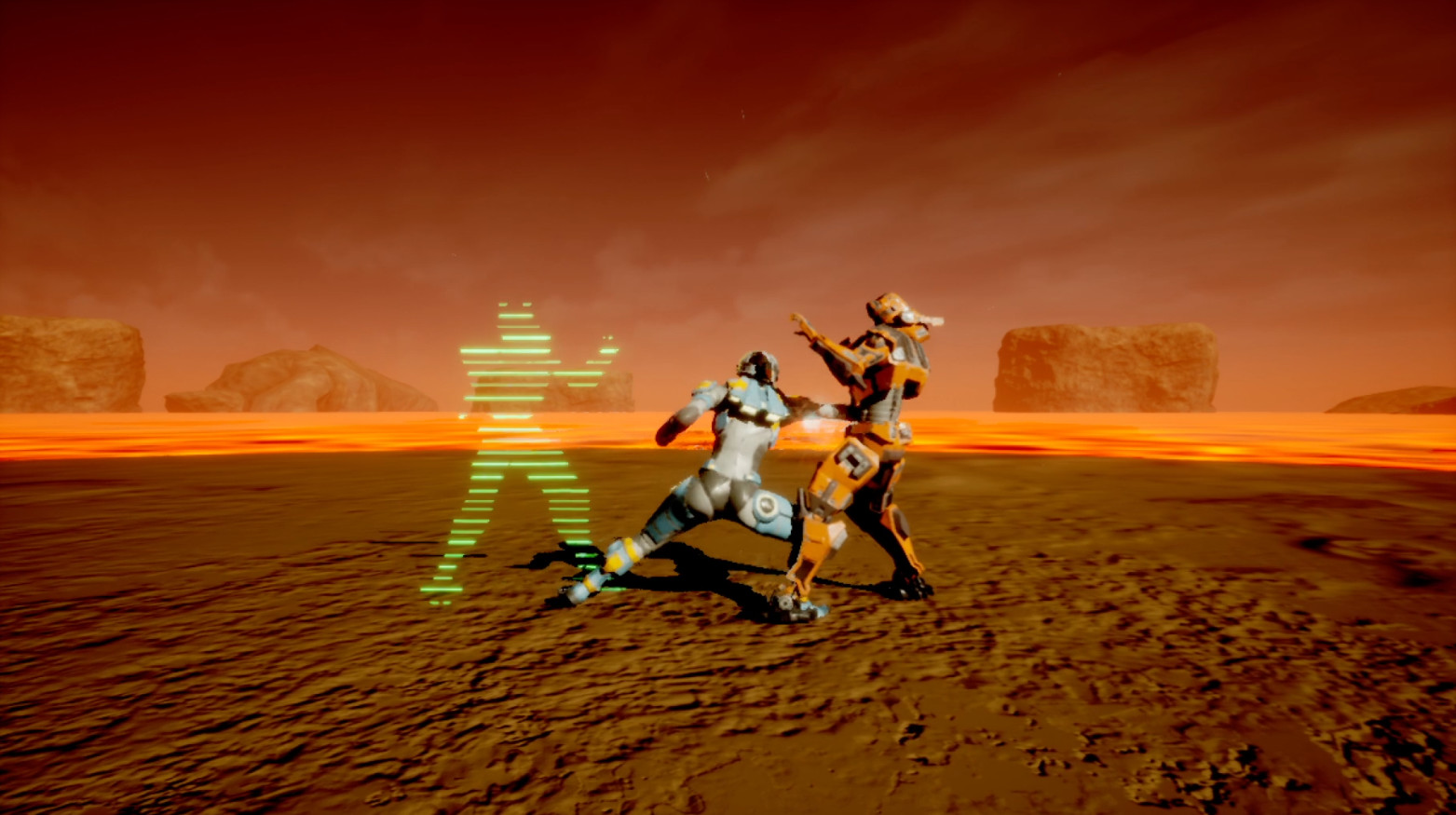 Robo pocket: 3d fighter with rollback
