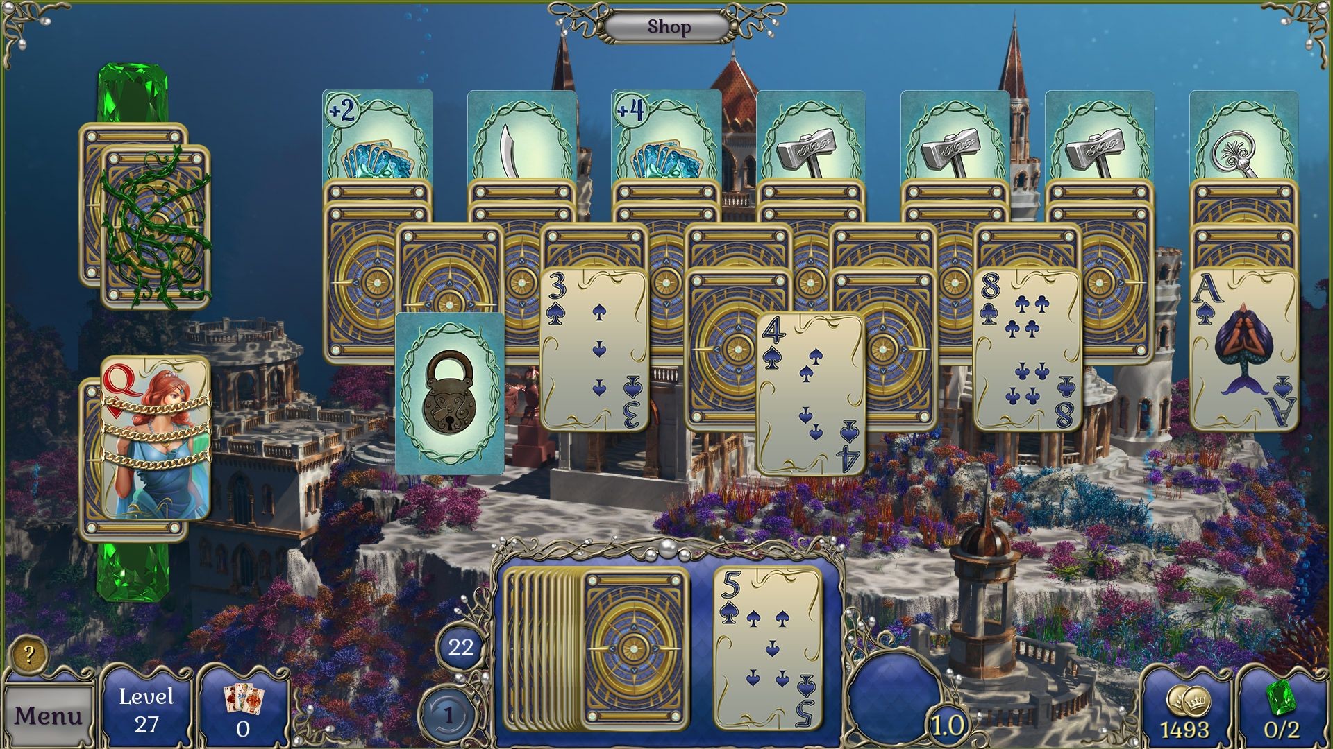 Jewel Match Atlantis Solitaire 3: Collector’s Edition