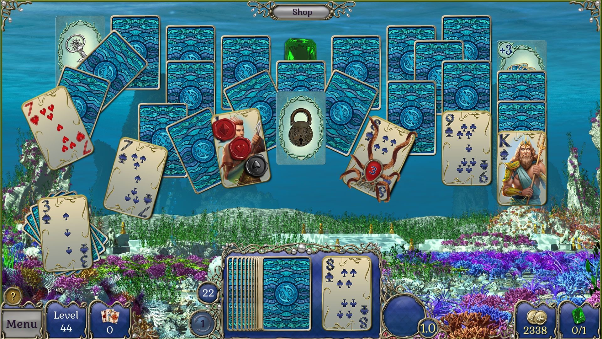 Jewel Match Atlantis Solitaire 3: Collector’s Edition