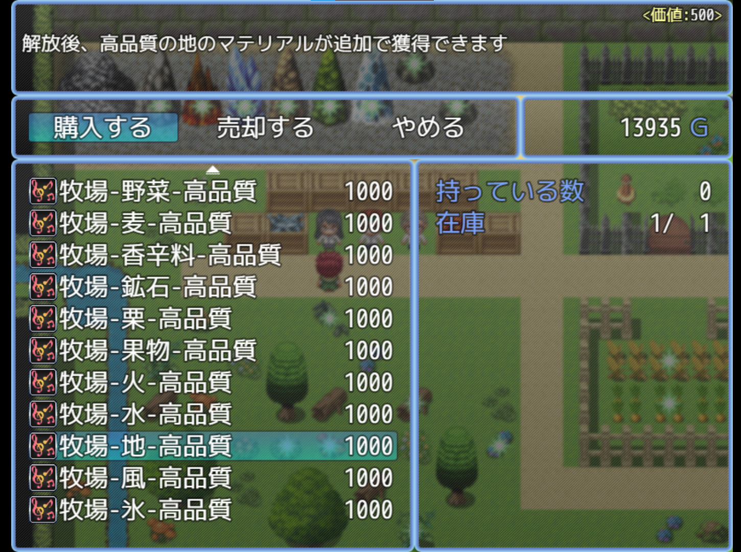 Item Synthesis and Dungeon Exploration