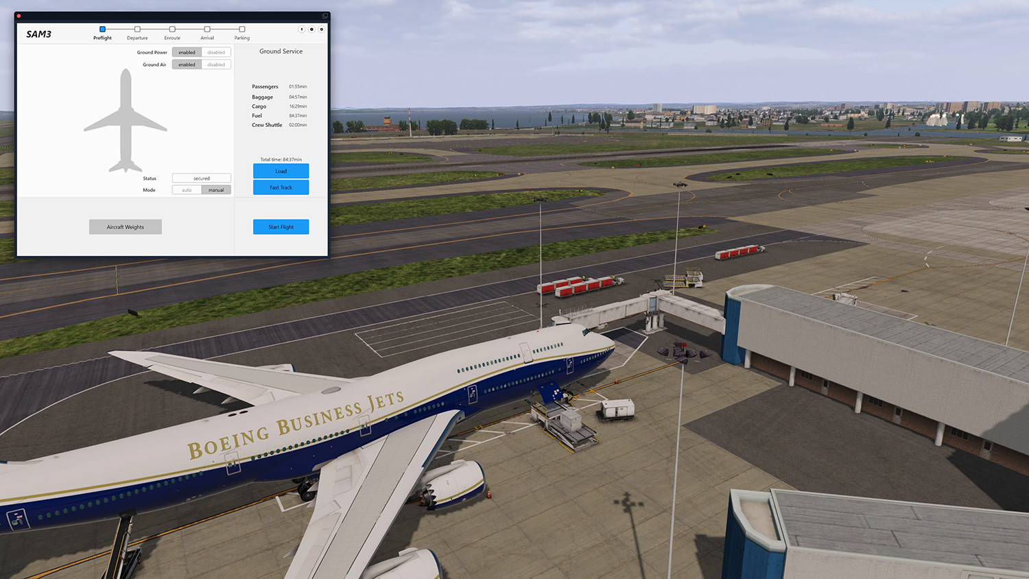 X-Plane 11: Aerosoft – SAM GroundService