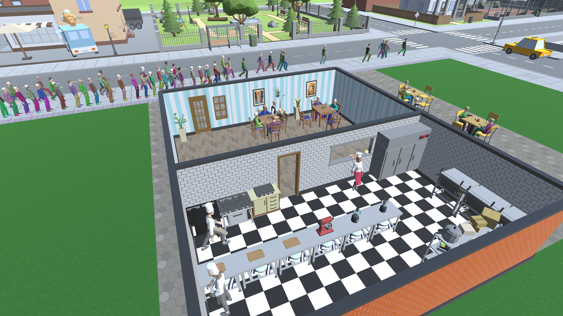 SIM Chef: Restaurant management
