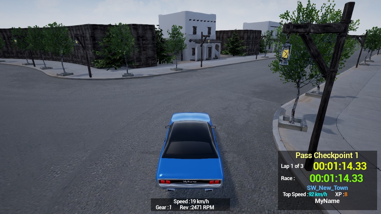 Maze Workout: Western Lost Solo Car Racer