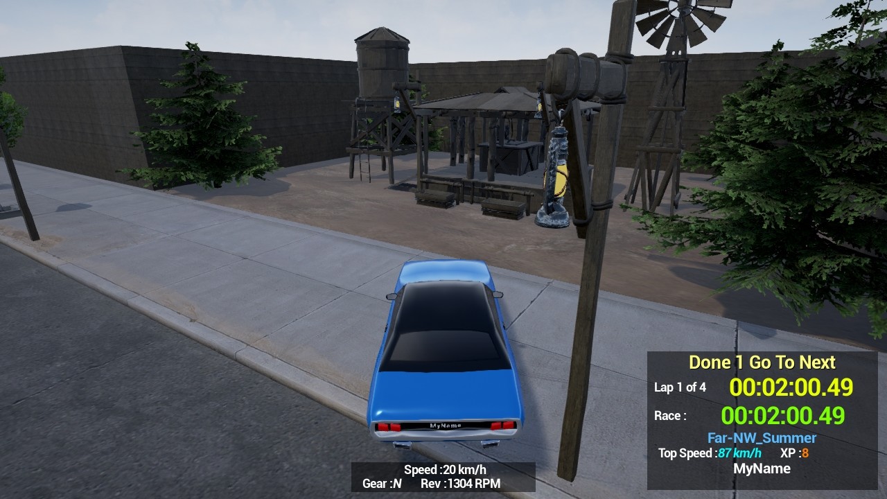 Maze Workout: Western Lost Solo Car Racer