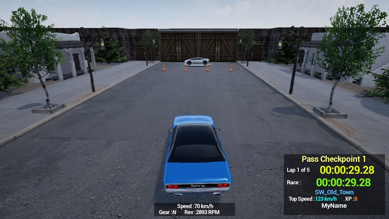 Maze Workout: Western Lost Solo Car Racer