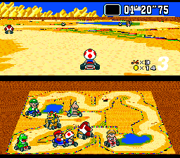 Super Mario Kart: Super Circuit Demake