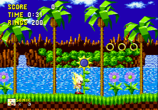 Super Sonic in Sonic the Hedgehog
