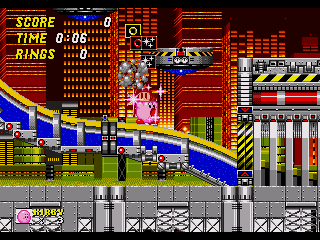 Kirby in Sonic the Hedgehog 2