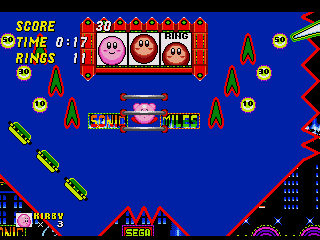 Kirby in Sonic the Hedgehog 2