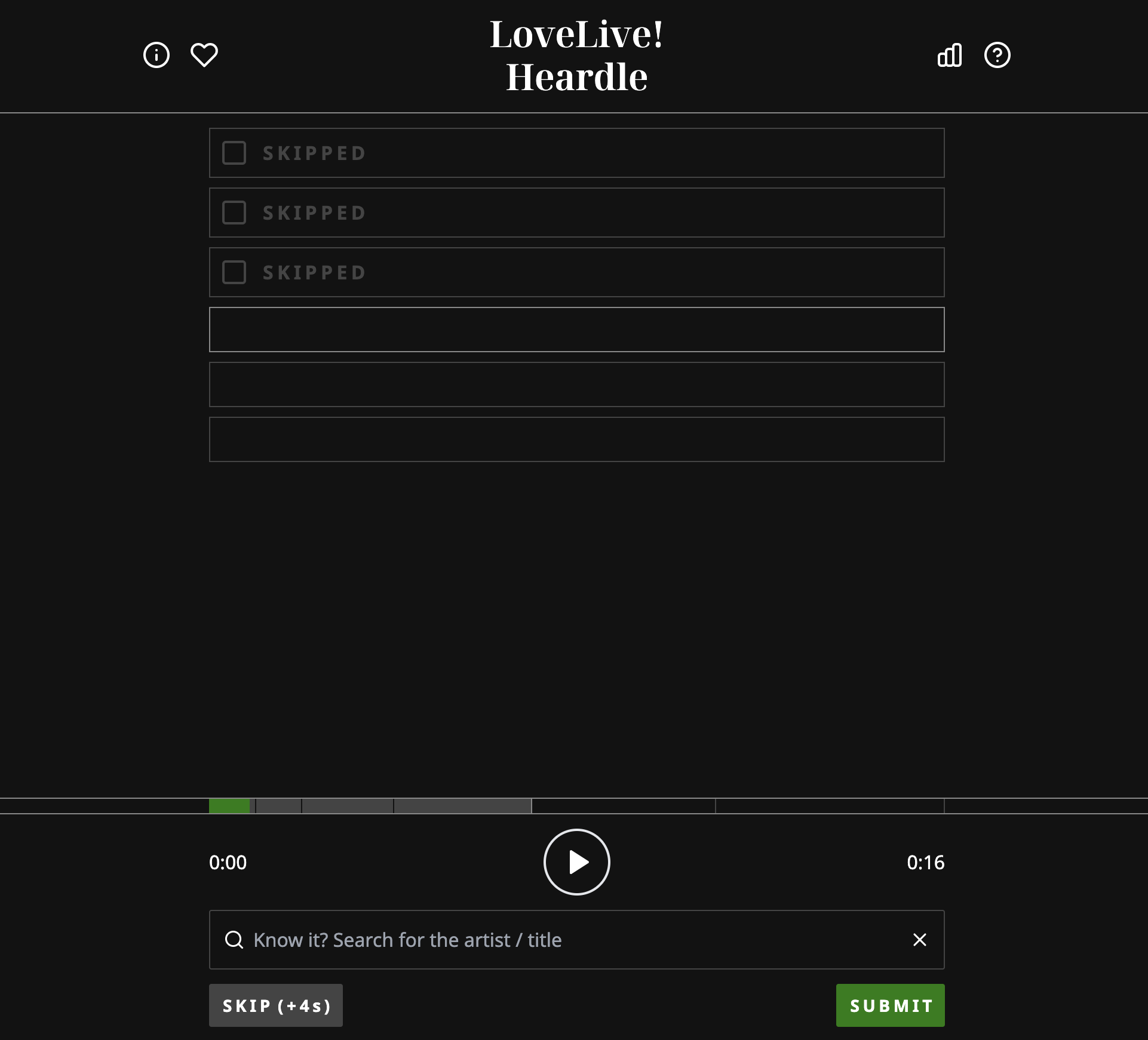 Love Live Heardle