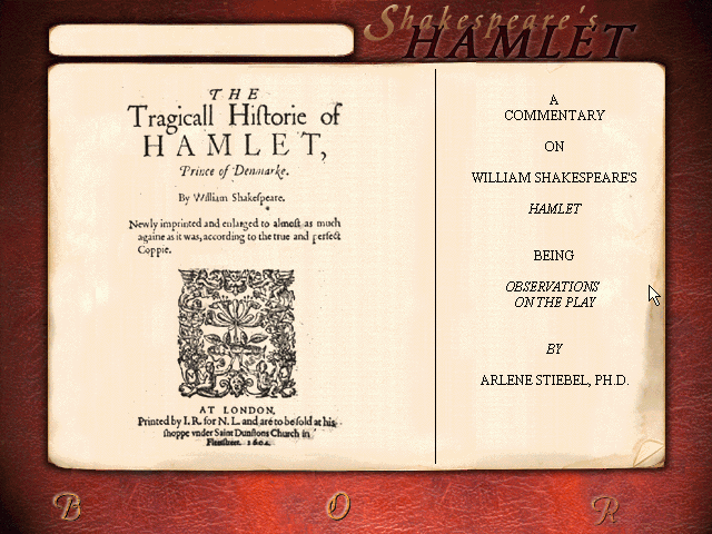 William Shakespeare’s Hamlet: A Murder Mystery
