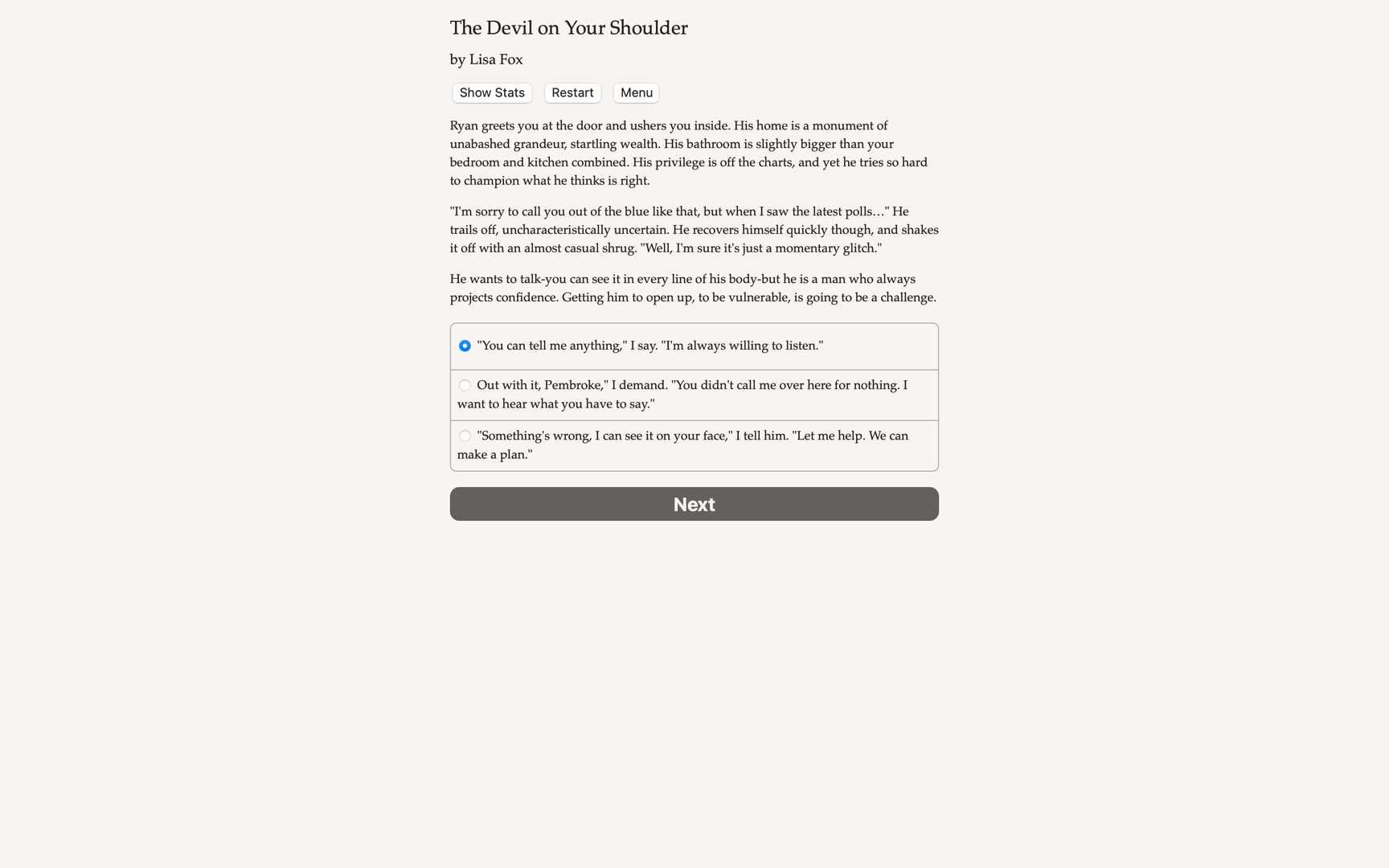 Devil on Your Shoulder