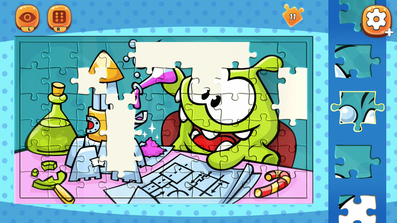 Om Nom: Coloring, Toons &amp; Puzzle – Flavorful Puzzles