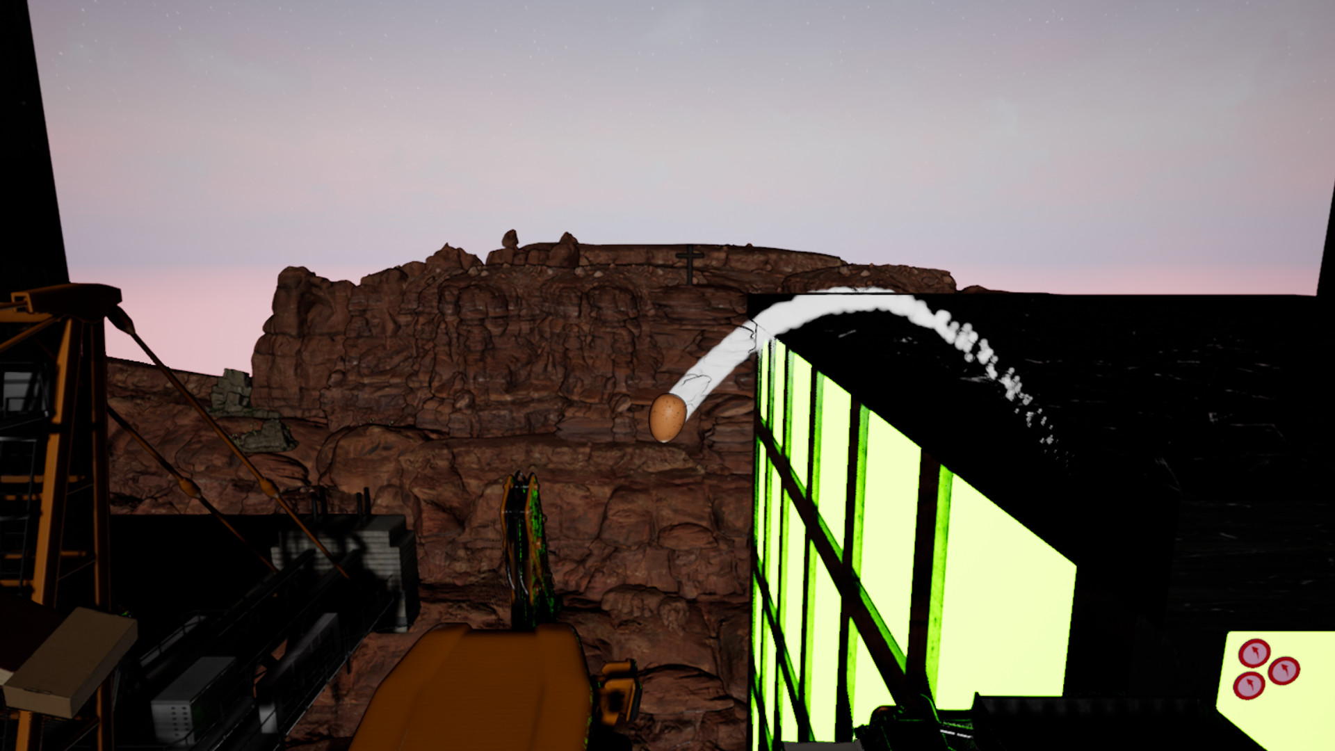 Egg Over It: Fall Flat From the Top