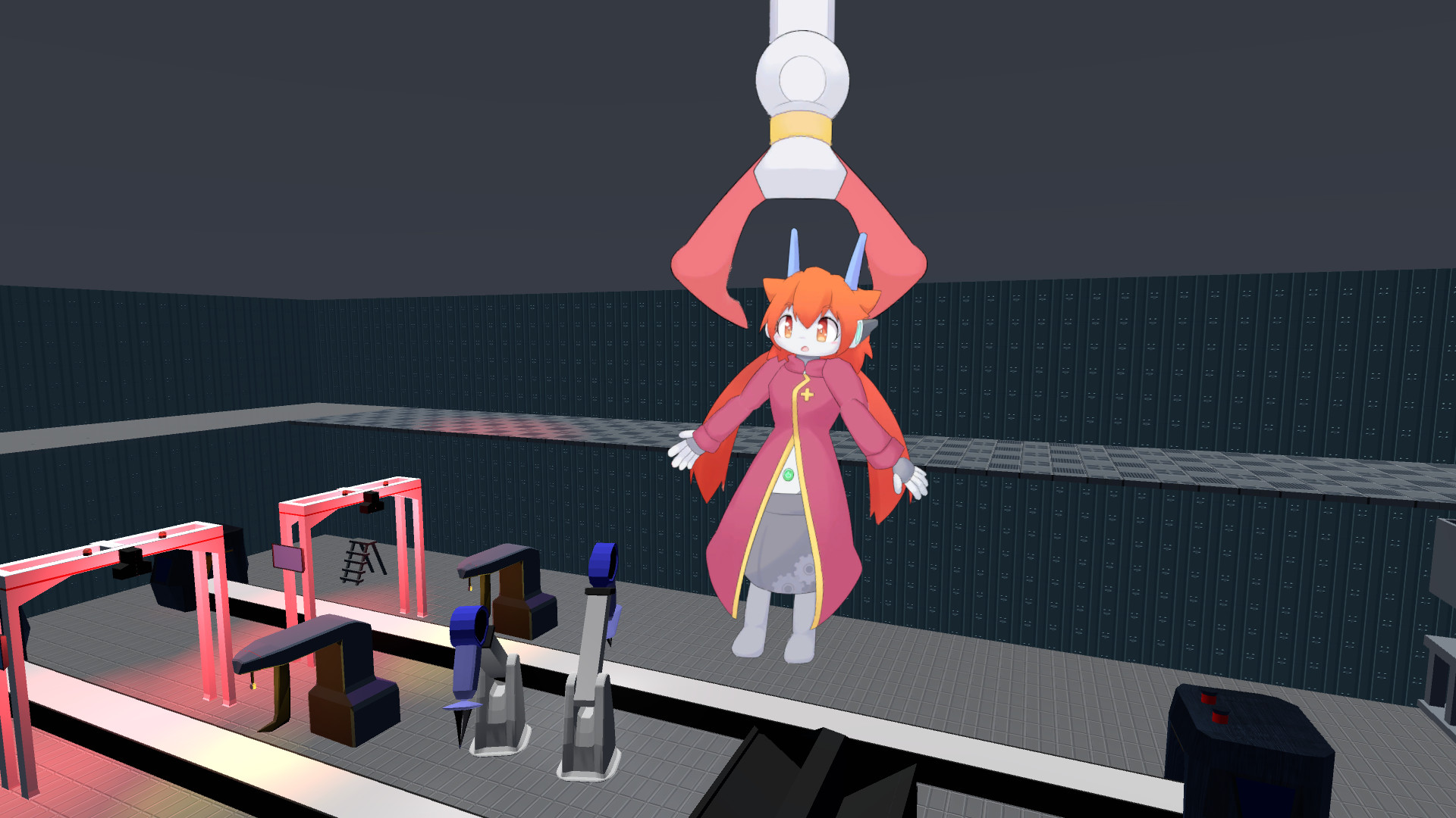 The Robot Girl Meets the Human!