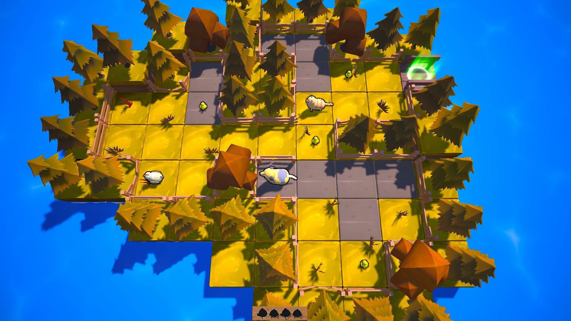 Hen, Chicks and Cats