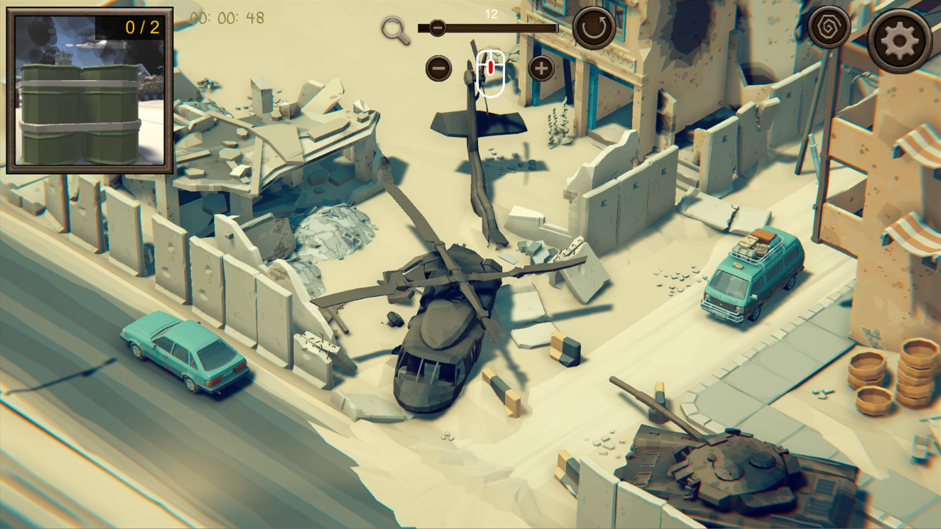 Hidden Desert War: Top-Down 3D