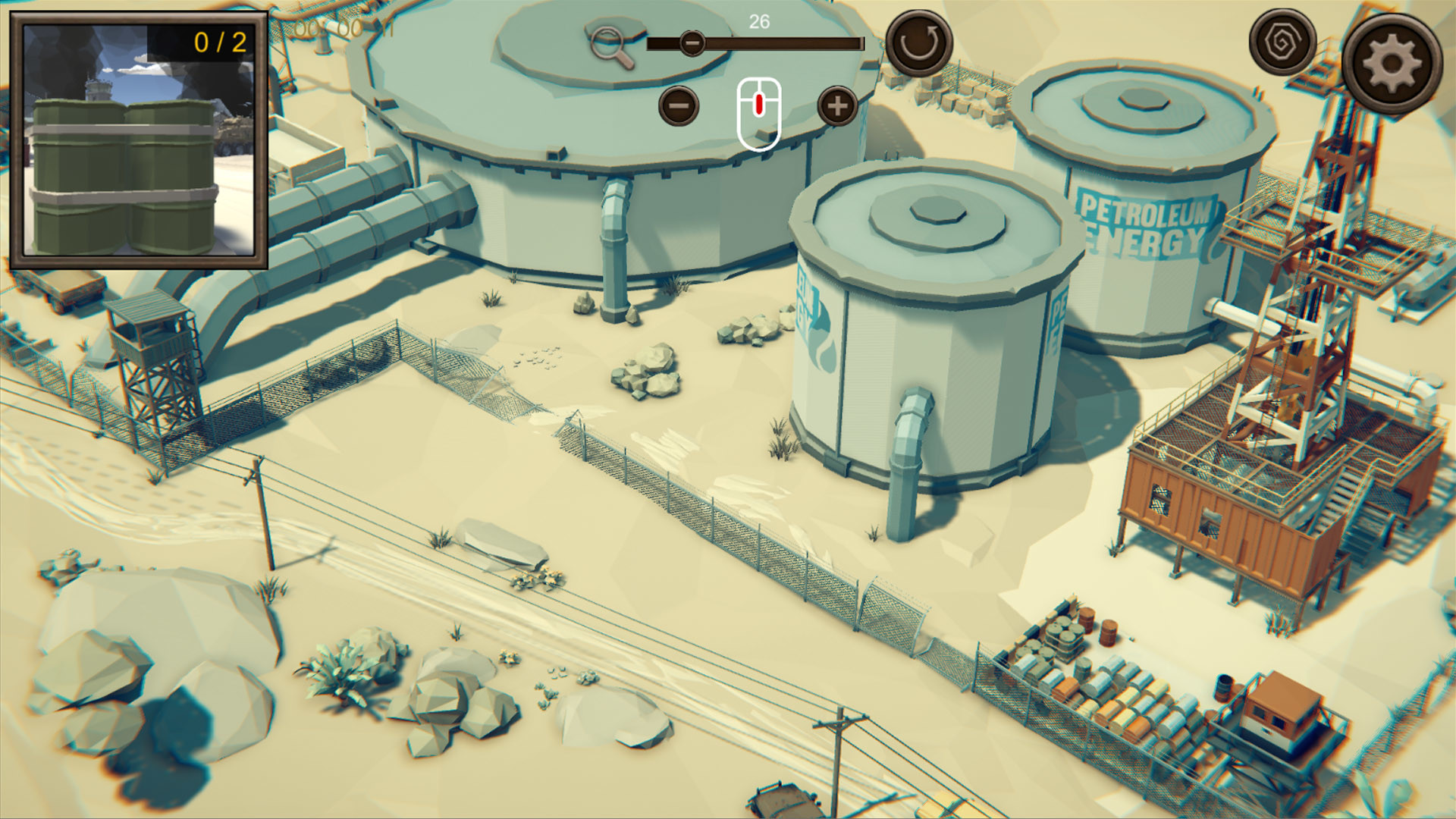 Hidden Desert War: Top-Down 3D
