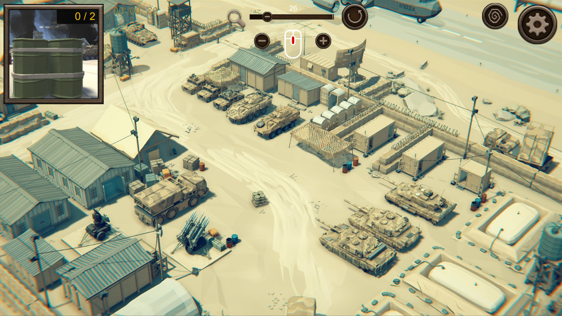 Hidden Desert War: Top-Down 3D
