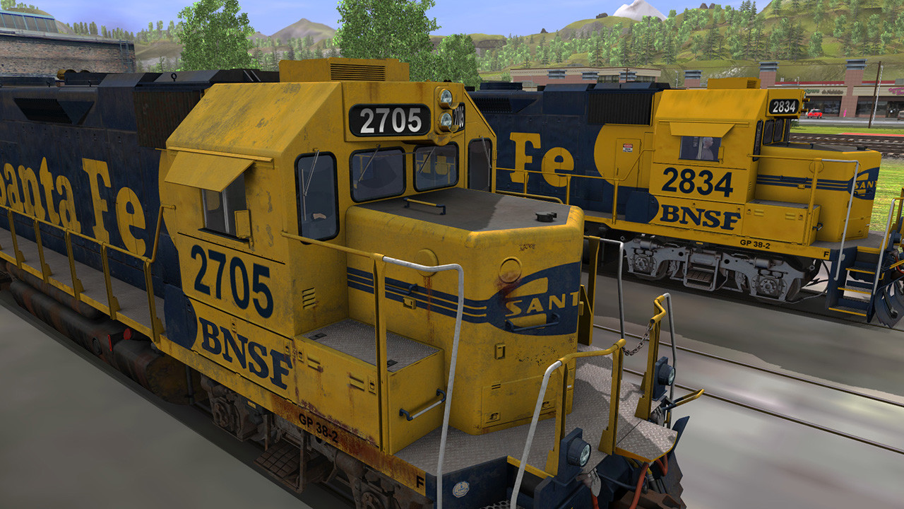 Trainz Railroad Simulator 2022: ATSF GP38-2 Santa FE 2 Pack