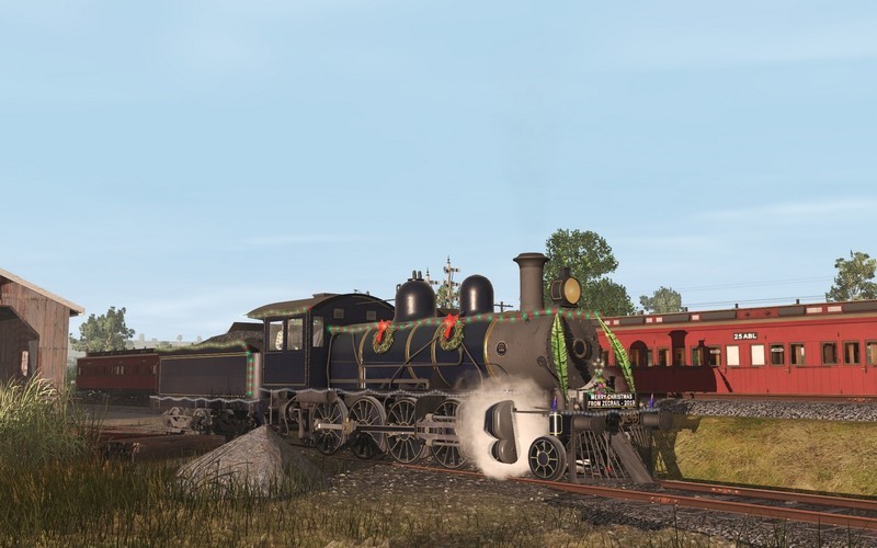 Trainz Railroad Simulator 2022: ZecRail V499 Blue &amp; Gold and Christmas 2019