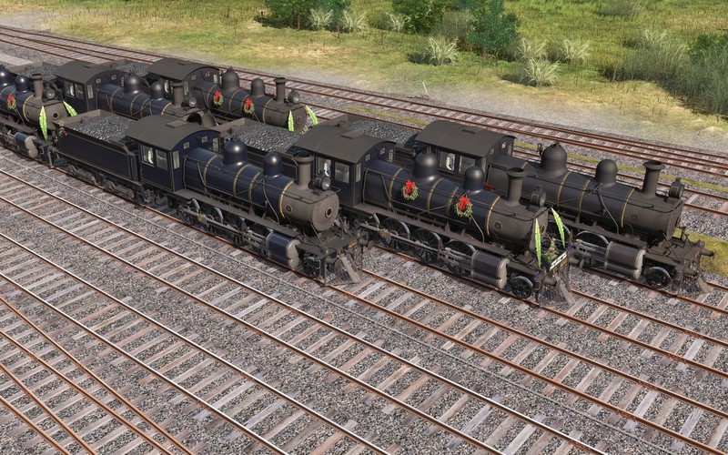 Trainz Railroad Simulator 2022: ZecRail V499 Blue &amp; Gold and Christmas 2019