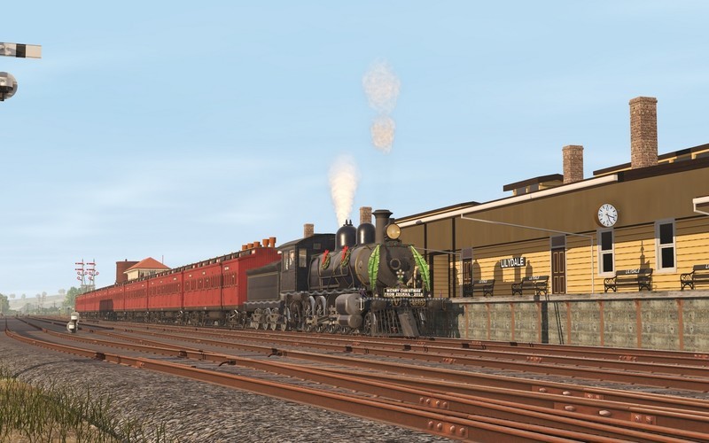 Trainz Railroad Simulator 2022: ZecRail V499 Blue &amp; Gold and Christmas 2019