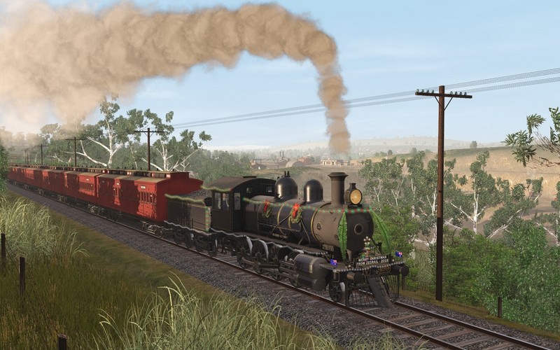 Trainz Railroad Simulator 2022: ZecRail V499 Blue &amp; Gold and Christmas 2019