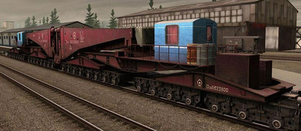 Trainz Railroad Simulator 2022: China D38 Schnabel Car – Red