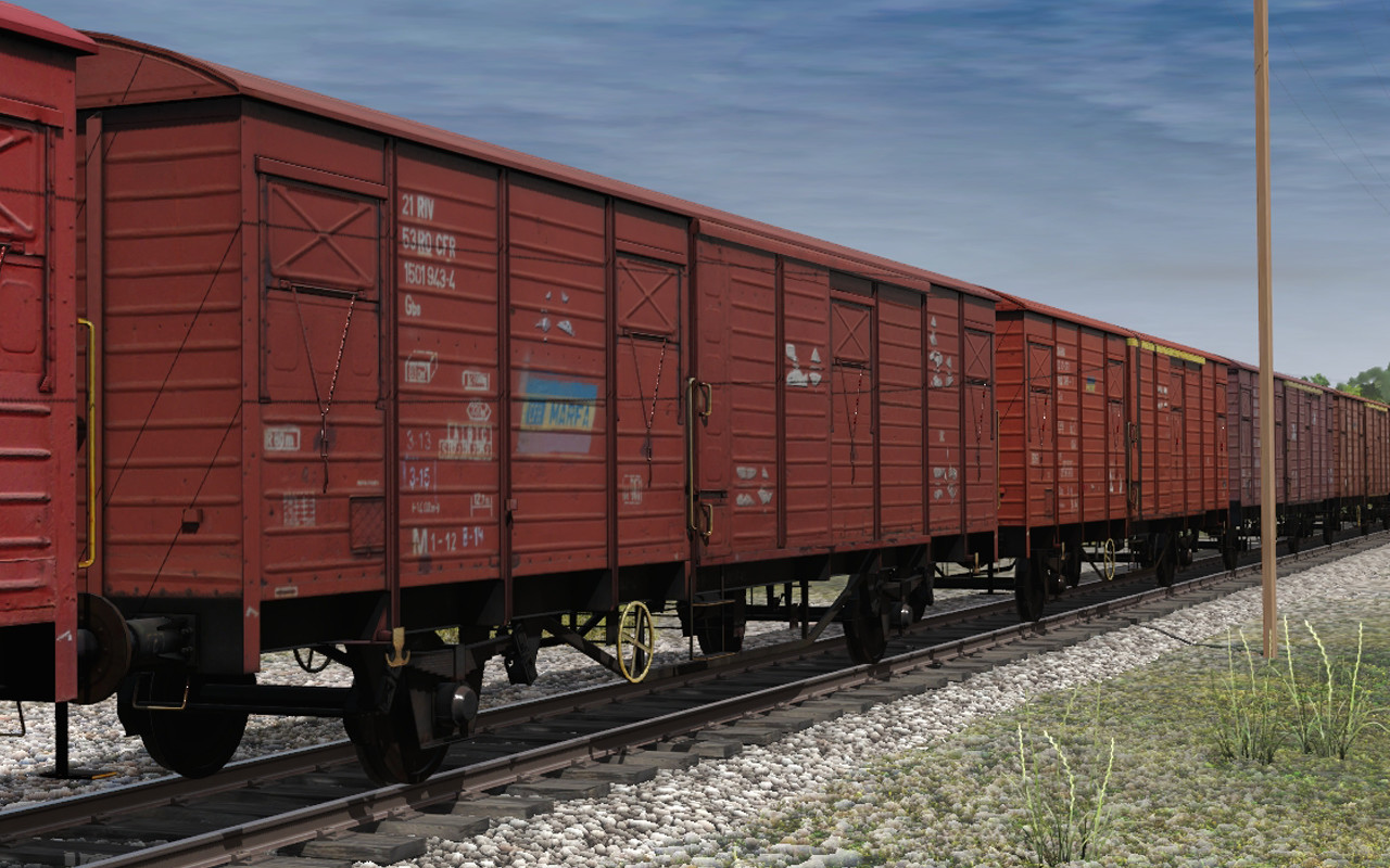 Trainz Plus: CFR Marfa Gbs/Gbgs freight car pack