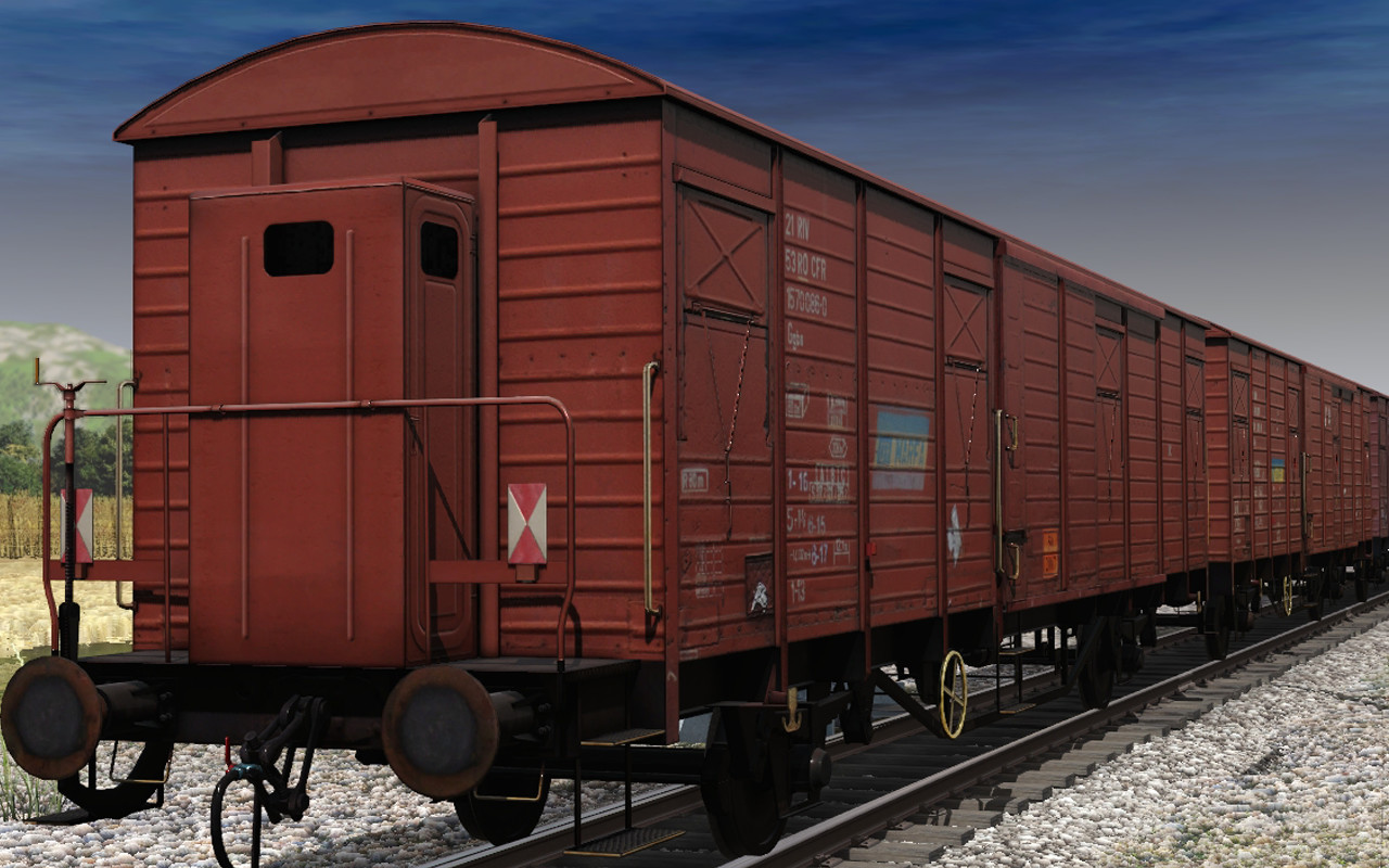 Trainz Plus: CFR Marfa Gbs/Gbgs freight car pack