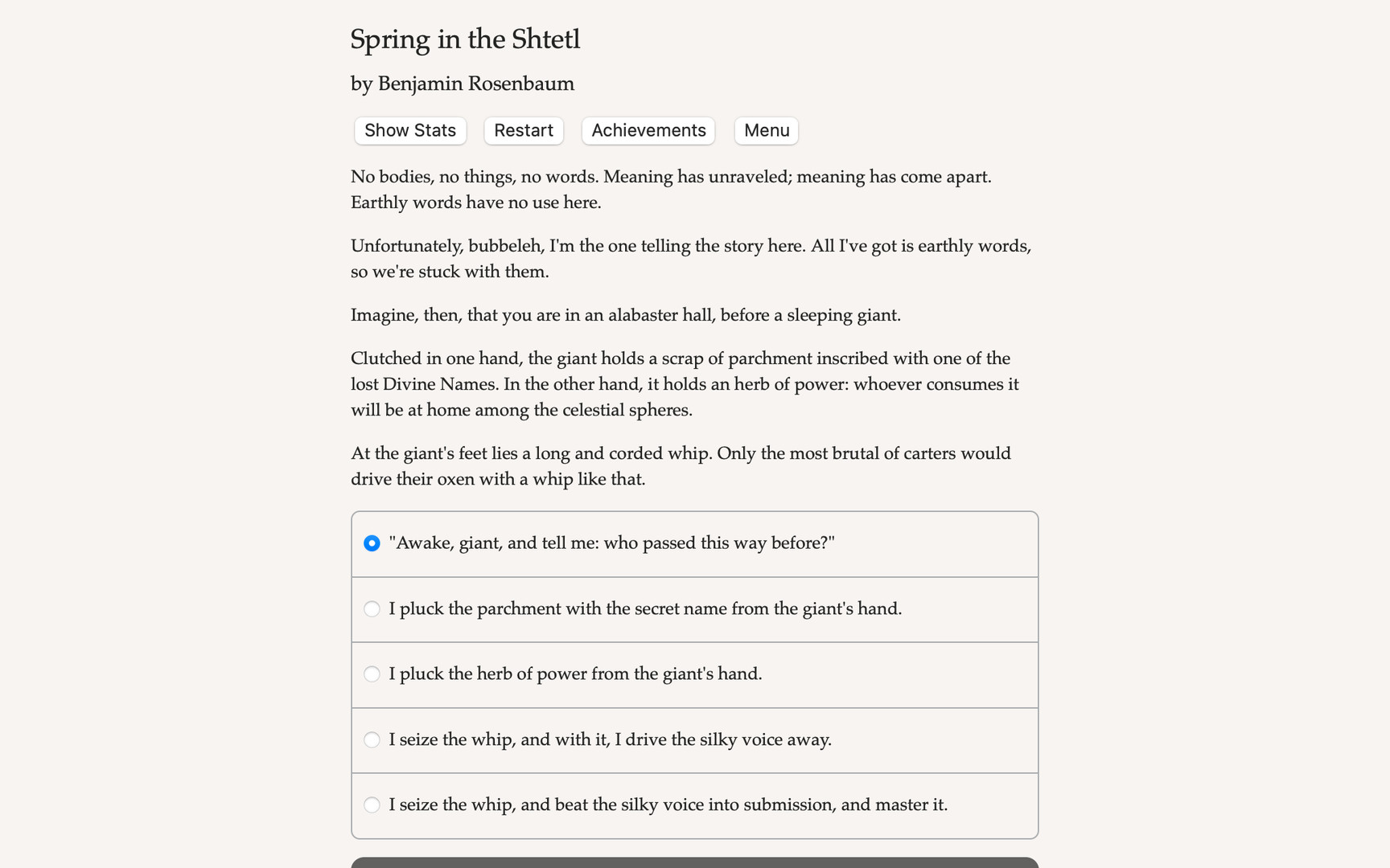 The Ghost and the Golem