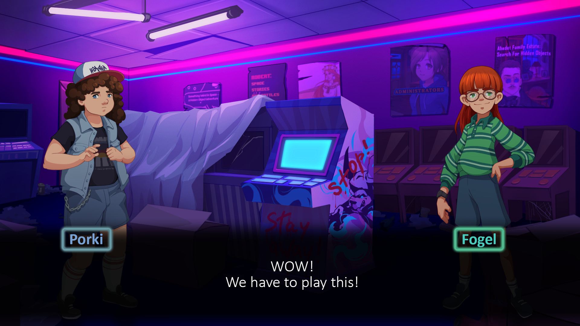 Fogel and Porki Evil Arcade