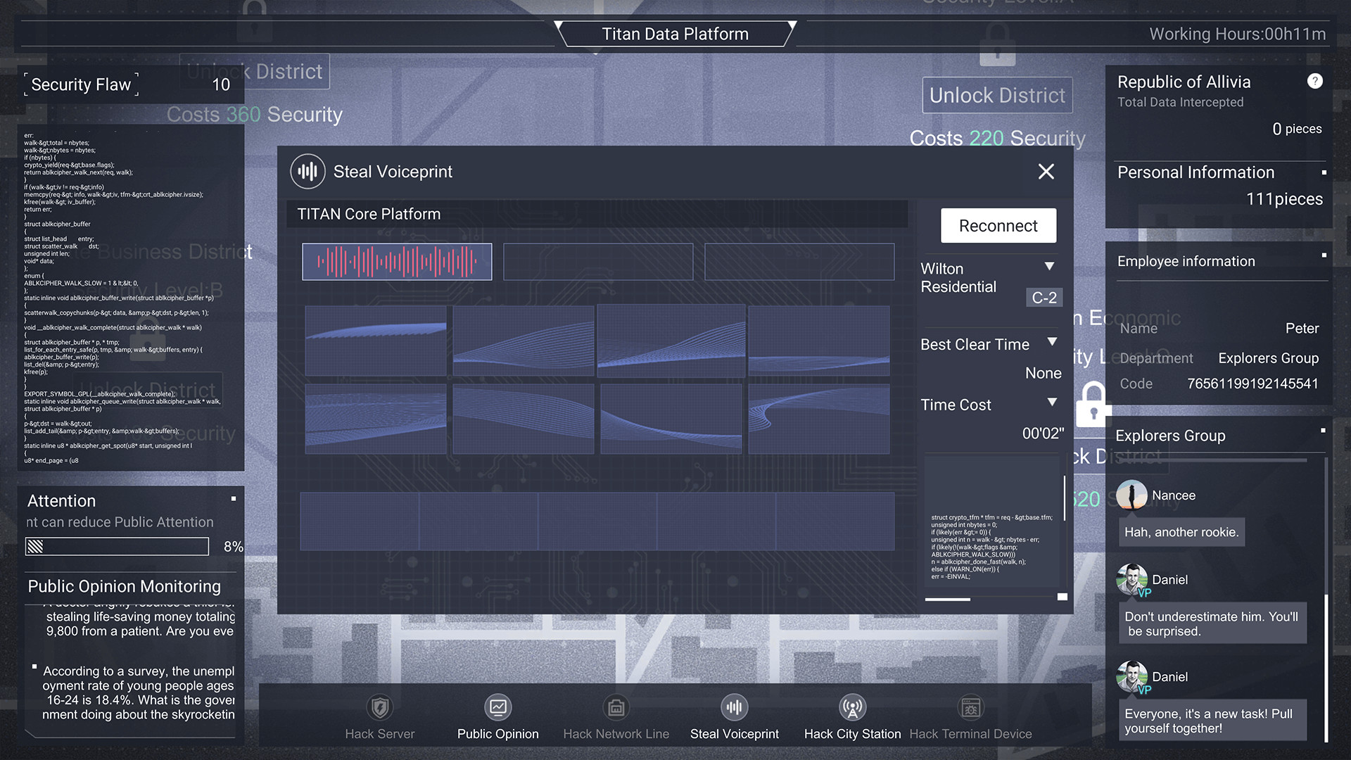 Cyber Manhunt: A Company Man of Titan