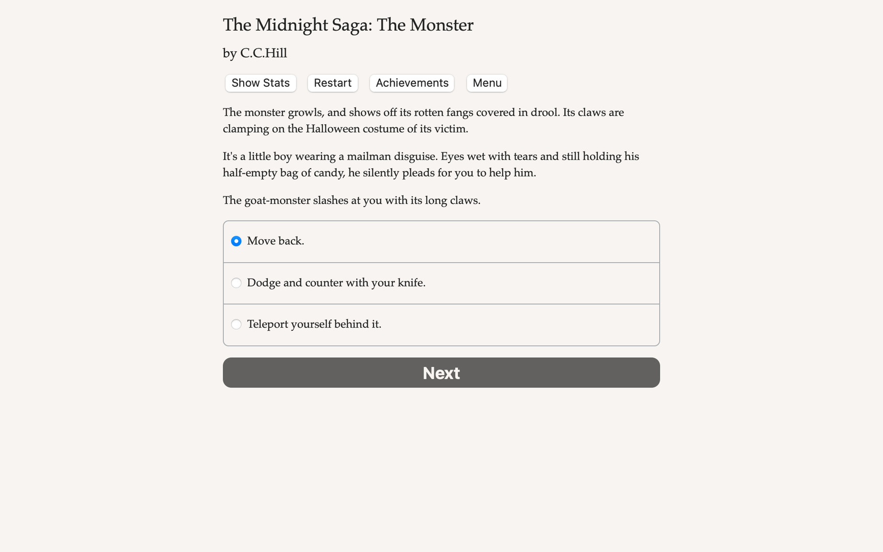 Midnight Saga: The Monster
