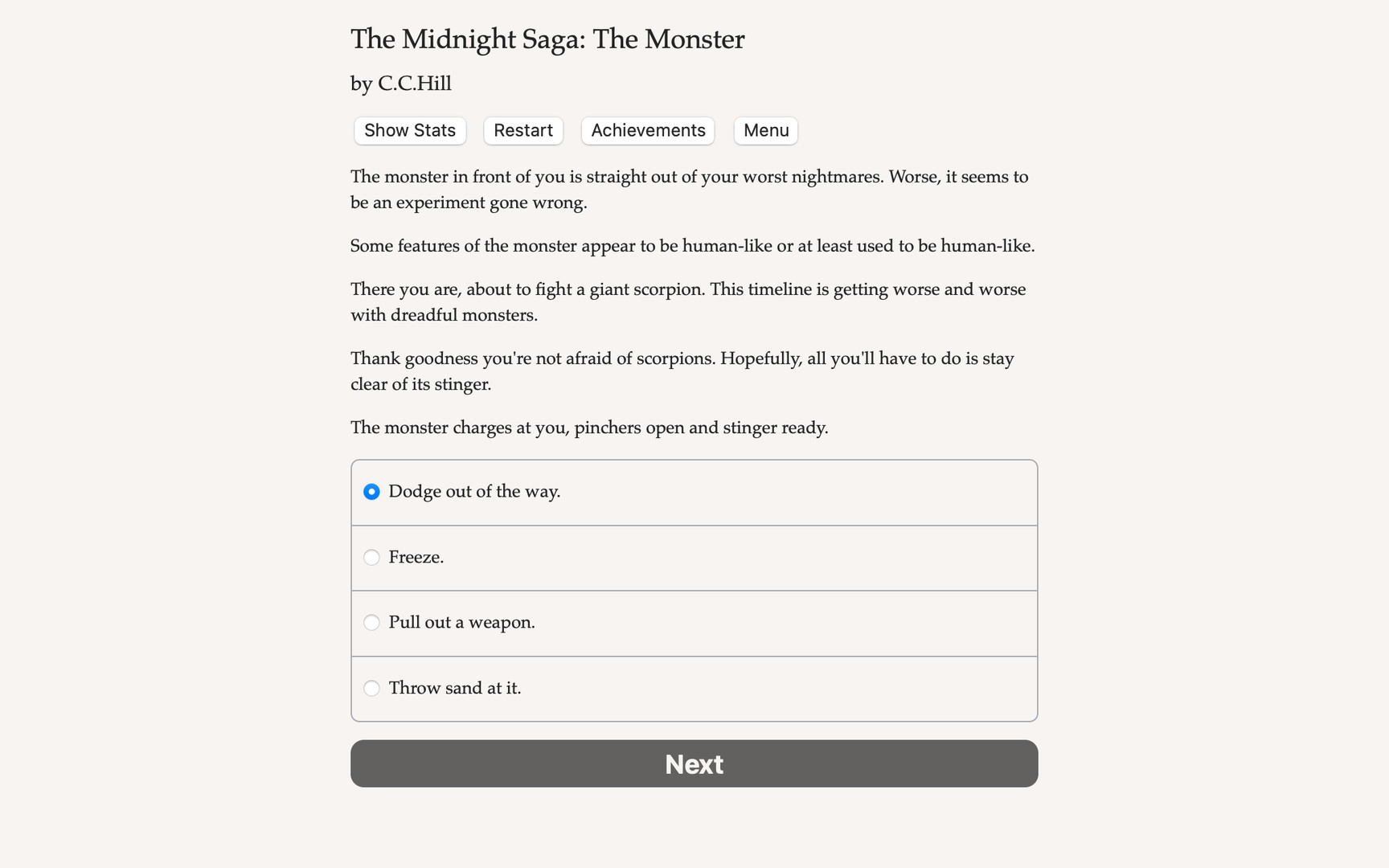 Midnight Saga: The Monster