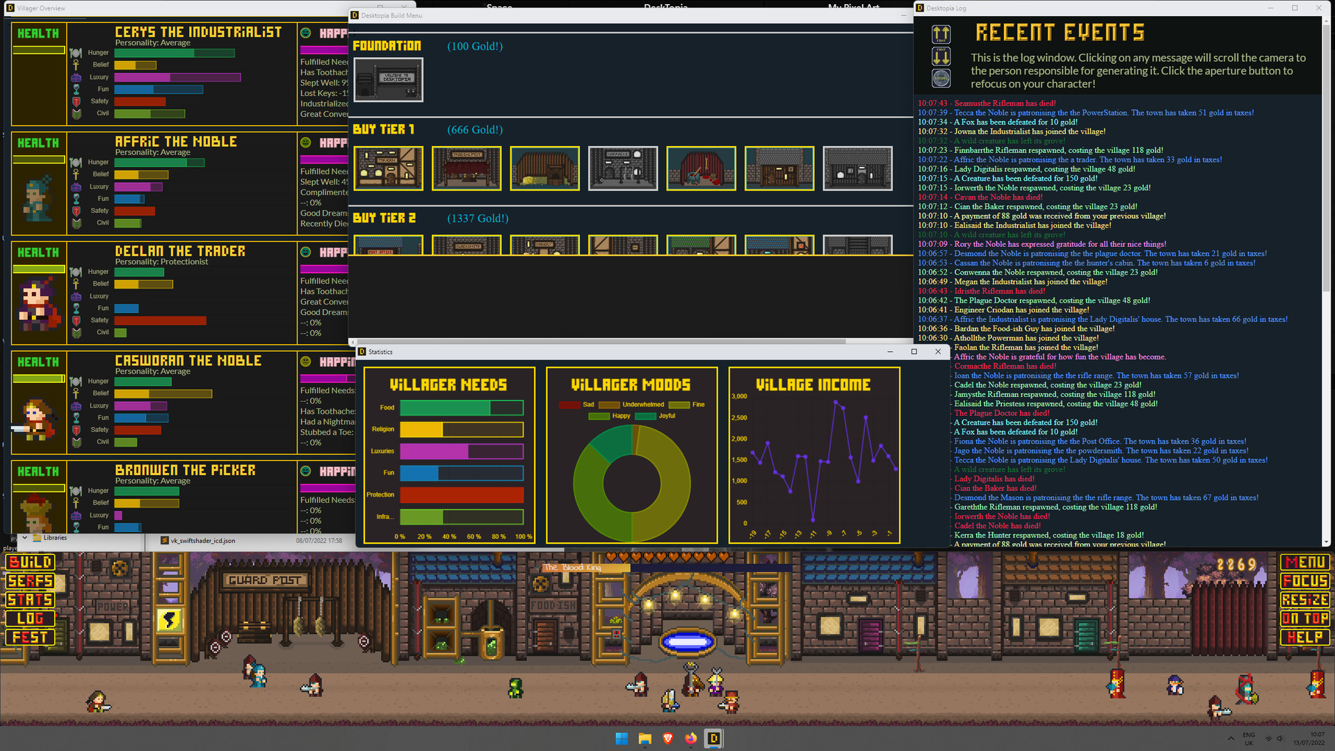 Desktopia: A Desktop Village Simulator