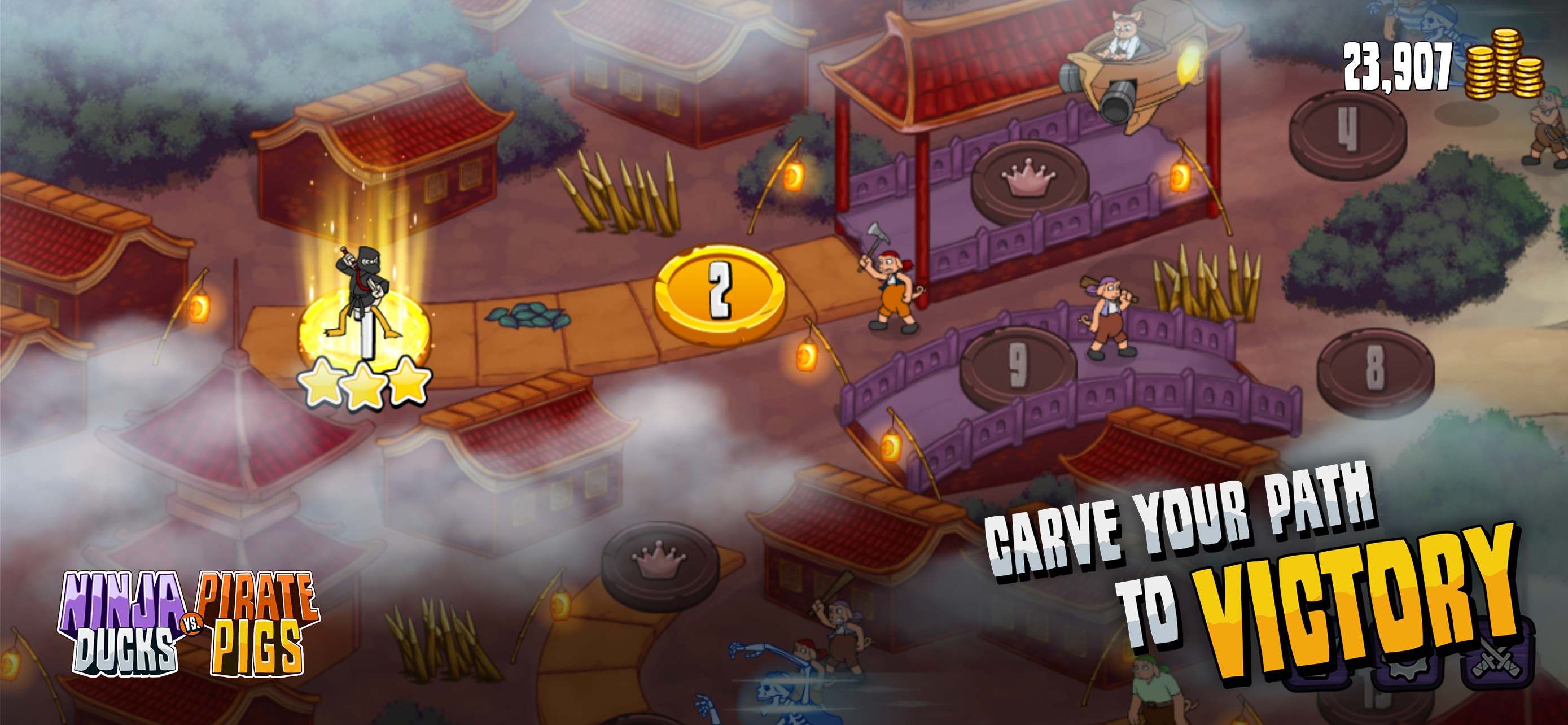 Ninja Ducks vs Pirate Pigs