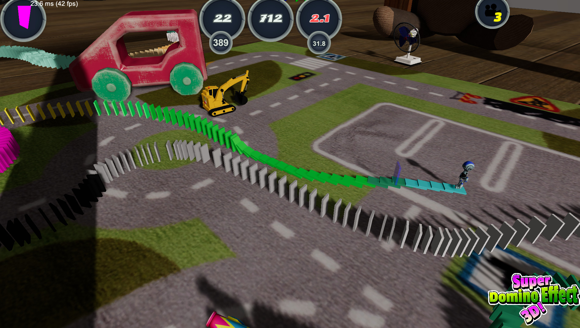 Super Domino Effect 3D