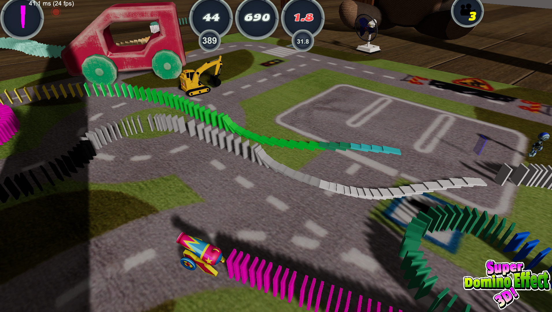 Super Domino Effect 3D